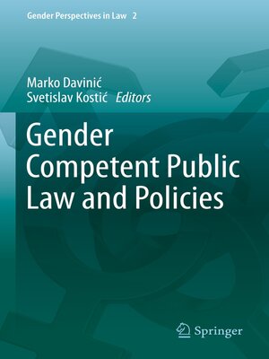 cover image of Gender Competent Public Law and Policies